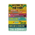 thumbnail image 2 of Cool Metal Signs Personalized Yard Metal Sign, Funny Yard Sign, Backyard Decor, Custom Back Yard Sign, Welcome To Our Yard, 2 of 2