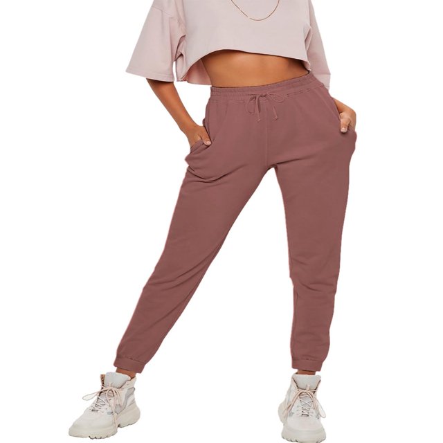 Joggers Légers en Molleton Français pour Femmes avec Poches