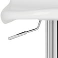 thumbnail image 6 of SAFAVIEH Avish Square Swivel Low Back Bar Stool, White, 6 of 7