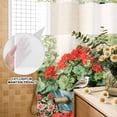 thumbnail image 3 of No Hook Shower Curtain, Spring Floral Shower Curtains for Bathroom with See Through Top Window, Red Flowers Watercolor Botanical Farmhouse Waterproof & Washable Bath Curtain Standard 72"x72", 3 of 9