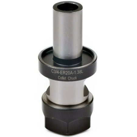

TTS 3/4 STRAIGHT SHANK ER20 COLLET CHUCK TOOL HOLDR GAGE LENGTH WITH GROOVE