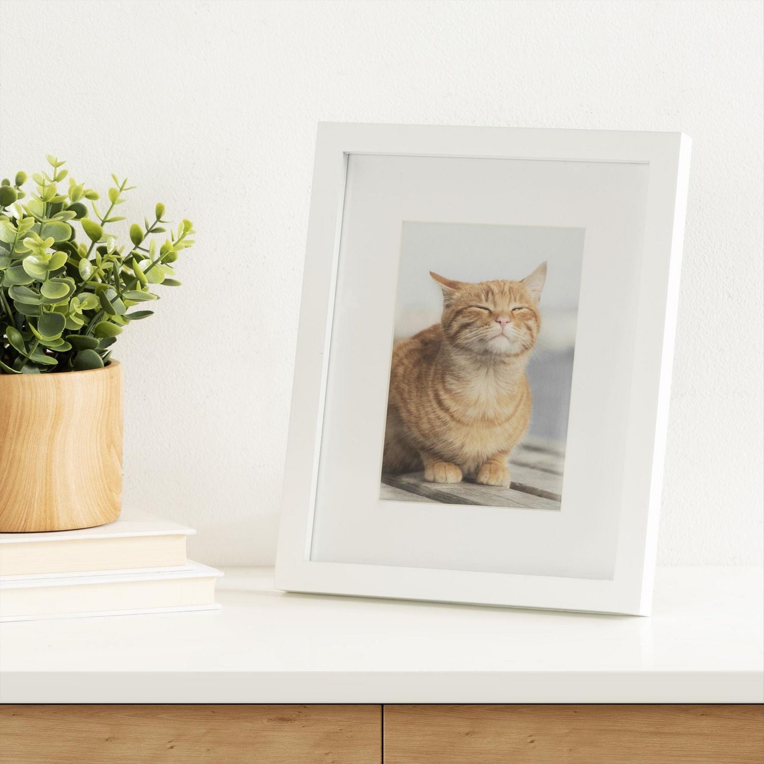 hometrends Gallery White Picture Frame, 8" x 10"/5" x 7"