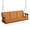 Brown, variant on 4 FT Outdoor Wooden Porch Swing Chair Bench, Heavy Duty 880 LBS Suspended Patio Recliner w/ Hanging Metal Chains, Solid Hardwood Desktop Frame Hanging Seat Setup for Courtyard Garden Outside