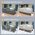 thumbnail image 6 of OVIOS Patio Furniture Covers Waterproof Rectangular Outdoor Furniture Cover Weatherproof Heavy Duty 210D Polyester Cover for Patio Table and Chair Set 78x31x29 inches, 6 of 6