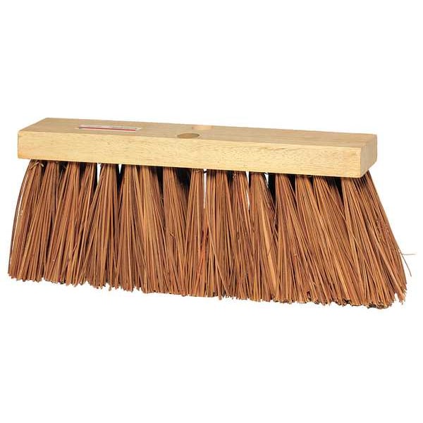 TOUGH GUY 3U766 18" Sweep Face Push Broom Head – Soft Bristles, Green