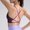 Dark Purple, variant on Strappy Padded Medium Support Bras, Sports Bras With Strappy Padding - Medium Support Yoga Workout Tops, Black Women's Workout Yoga Sports Bras, Black One Size, Size XS-XL