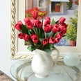 thumbnail image 4 of LINASHI Artificial Flowers Mini Tulip Multiple Colors Flower for wedding parties home decorations bookstore, 4 of 5