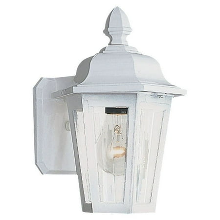 Sea Gull Brentwood Outdoor Hanging Wall Lantern - 10.25H in. White