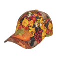 thumbnail image 1 of Balery Autumn Bouquet Pumpkin For Thanksgiving Gorra de béisbol de tamaño ajustable para correr, entrenar y actividades al aire libre. Gorra de papá para todas las estaciones., 1 of 6