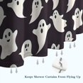 thumbnail image 6 of Dark Halloween White Ghosts Shower Curtain 72"x84" ,Bathroom Decorative Shower Curtains Set with 12 Hooks,Modern Waterproof Washable Shower Curtain, 6 of 6