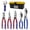 Repairing Set, variant on 6-Piece Tool Set with Case, 8.8” Long Nose, Slip Joint Pliers,5” Needle Nose, 5" Flush Cutter, Rubber Mallet for Repairing & Home Use
