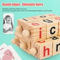 thumbnail image 2 of maskred Stimulate Imagination With Rack Rotating Wooden Reading Blocks Creative Building Alphabet Blocks 1Set, 2 of 6