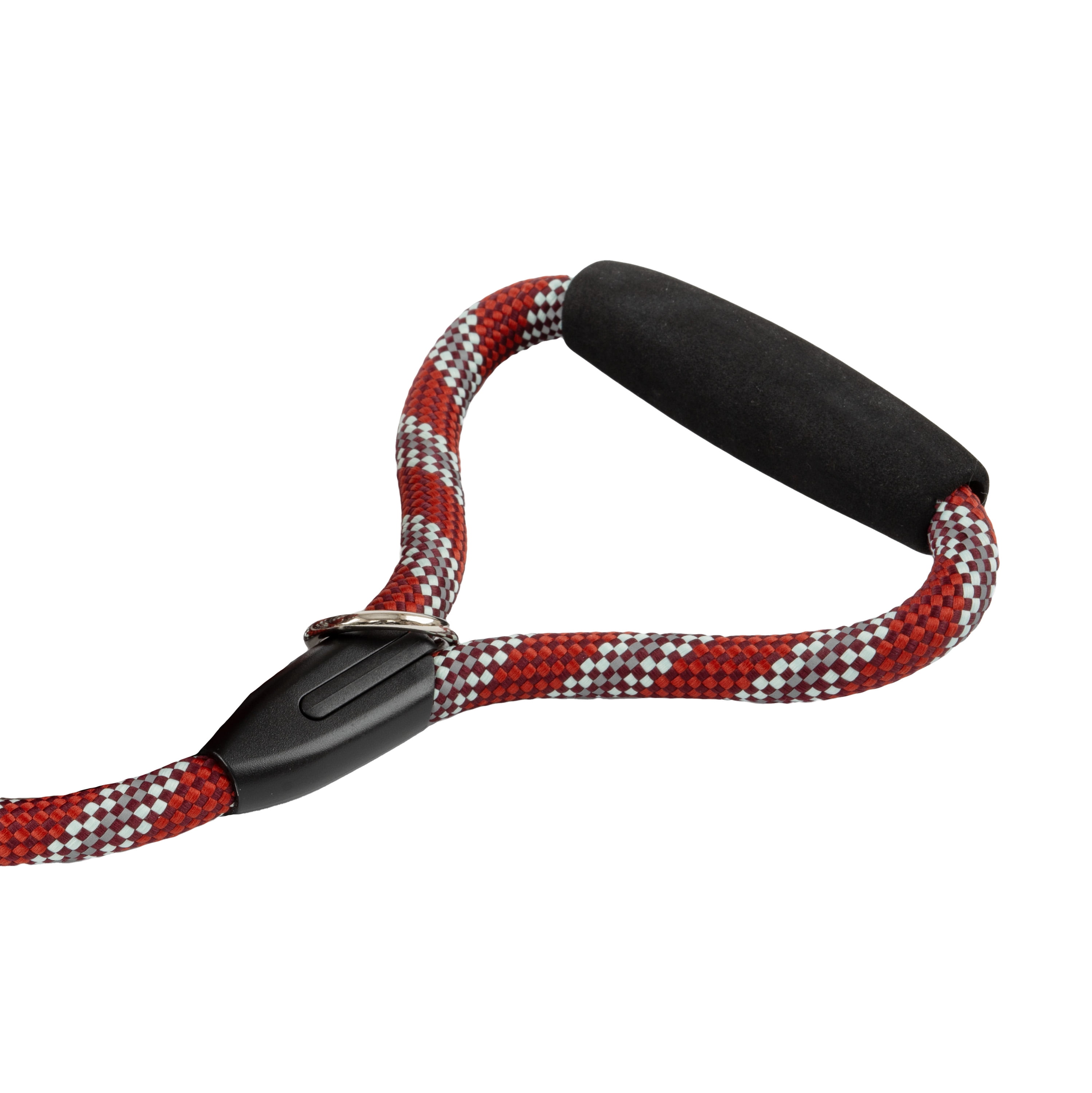 Vibrant Life 6' Reflective Rope Leash, Red and White, L