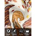 thumbnail image 7 of Thanksgiving Gnomes Cloth Napkins Set of 8 Reusable Dinner Napkins, Fall Pumpkins Maple Leaf Vintage Cocktail Napkin Washable Table Napkins for Wedding/Holiday Party/Baby Shower 20"x20", 7 of 7