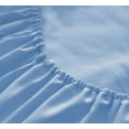 thumbnail image 4 of Mutlu Home Goods Rayon Made From Bamboo Sheets Set, Twin Light Blue Sheets -Deep Pockets-Available in Queen,King,Full,California King,Twin,Twin XL-Wrinkle Free-Ultrasoft-3 Pieces, Twin, Light Blue, 4 of 4