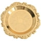 thumbnail image 1 of Plato para almacenar alimentos, bandeja para servir, plato de frutas, plato de dulces de 11 cm, de metal para niños pequeños. Oro, 1 of 9