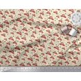 thumbnail image 2 of Soimoi Poly Georgette Fabric Car & Owl Cartoon Fabric Prints by Yard 42 Inch Wide, 2 of 3