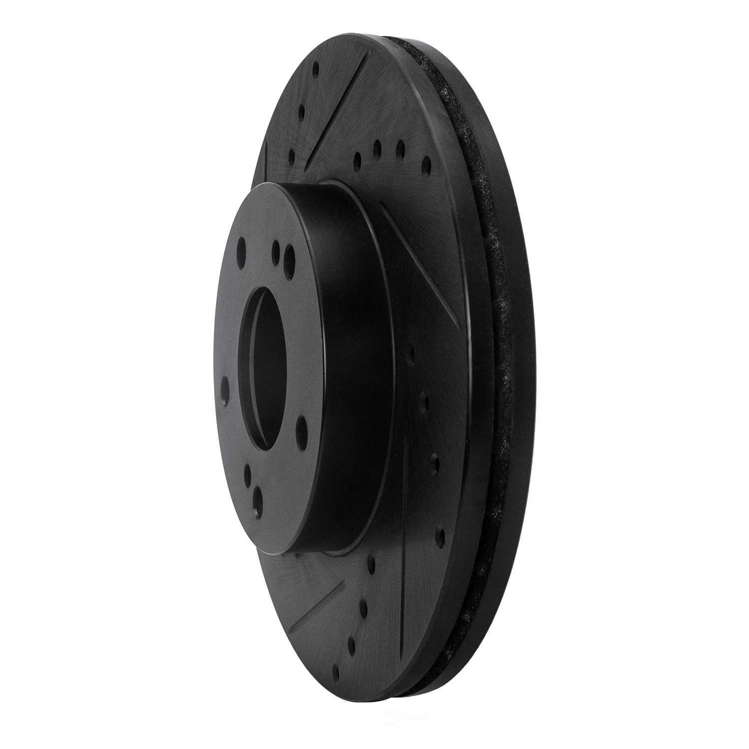Dynamic Friction Company 633-67033L DFC Brake Rotor - Drilled And Slotted - Black