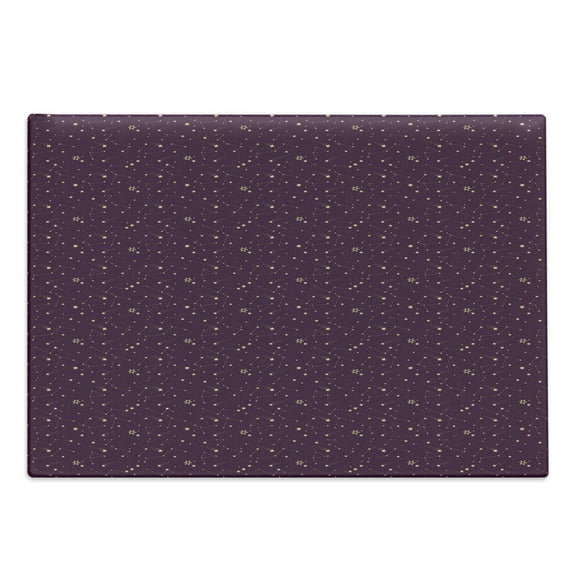 Universe Cutting Board, Repeating Pattern of Constellations Starry Sky Mysterious Cosmos Stars, Decorative Tempered Glass Cutting and Serving Board, in 3 Sizes, by Ambesonne