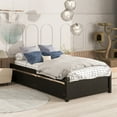thumbnail image 3 of SYNGAR Twin Platform Bed Frame with Storage Drawers, Espresso Twin Size Bed Frame with Solid Slats and Under Bed Drawers, No Box Spring Needed, 3 of 8