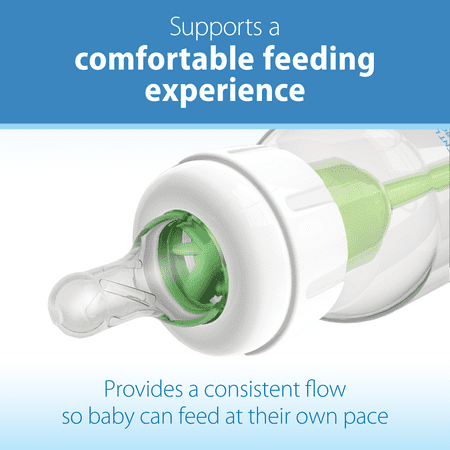 [$5 Savings] Dr. Brown's Baby First Year Transition Options Baby Bottles Gift Set, Teal, with Free $5 eGift Card