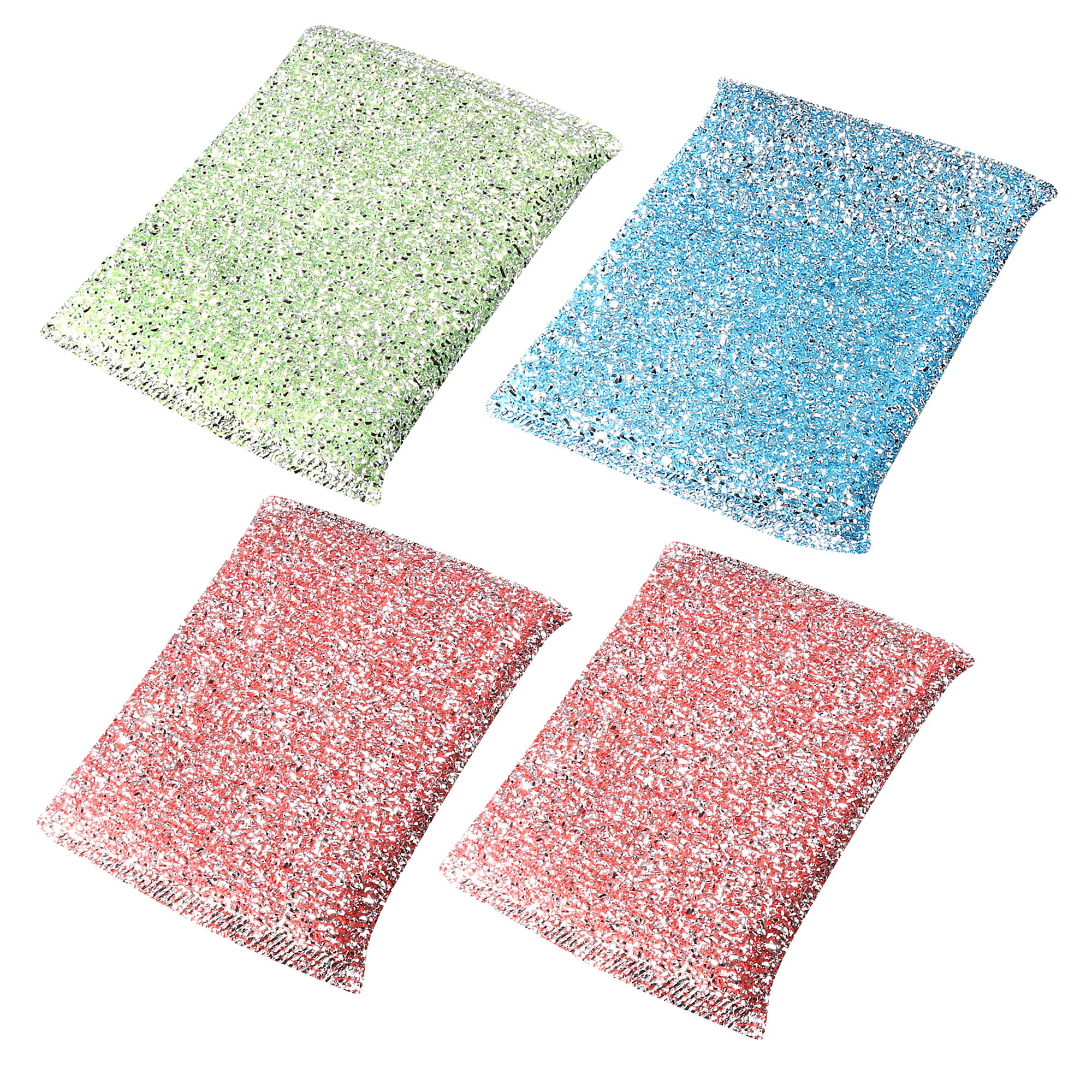 Metal Scouring Pad Silvery Wire Dishwashing Cloth For - Temu