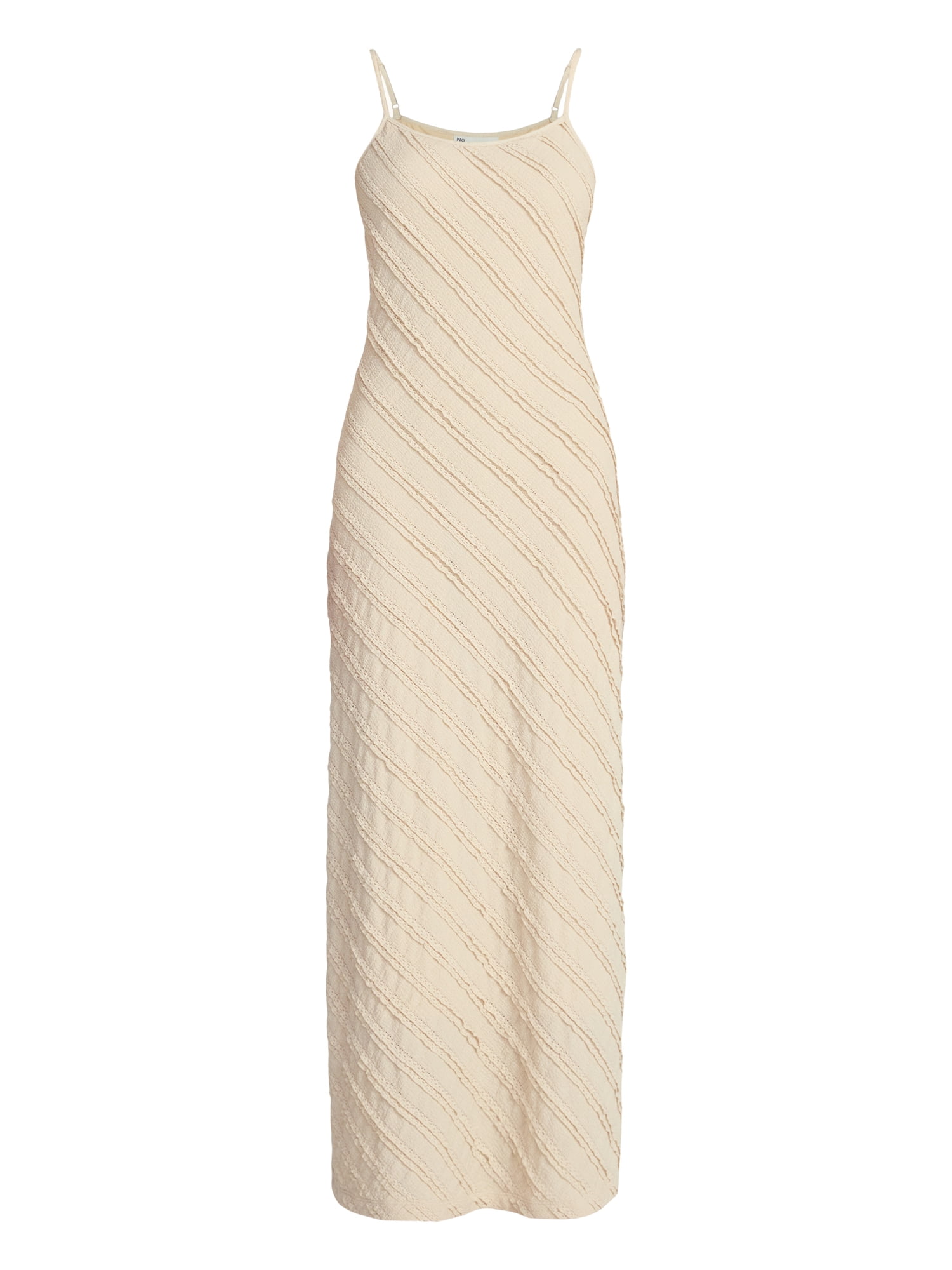 No Boundaries Sleeveless Ruffle Maxi Dress, Women's XXS-XXL