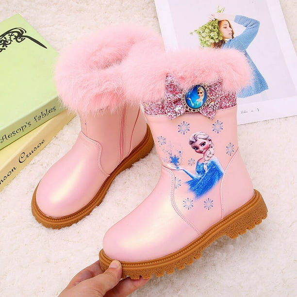 Disney reine des neiges fille bottes automne hiver princesse Elsa