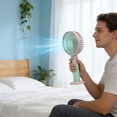 thumbnail image 4 of Lenkho Handheld & Desktop Fan, Rechargeable Portable Fan with Stand Base, Personal Small Fan with 6 Speed Control, Ideal for Indoor & Outdoor Use, Summer Personal Cooling Gadget, 4 of 6