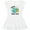 AA-White, variant on Inktastic Happy Earth Day Cute Smiling Planet Earth with Tree Girls Baby Dress