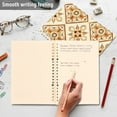 thumbnail image 5 of Victoria Bohemian Retro Floral Ring Binder Notebook Journey Note Diary College Ruled Spiral Notebook Study Loose Leaf Paper A5 60 Pages, 5 of 8