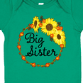 thumbnail image 4 of Inktastic Big Sister Sunflower Wreath Boys or Girls Baby Bodysuit, 4 of 5