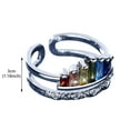 thumbnail image 4 of EGNMCR Rings Micro Set Zircon Crown Adjustable Ring, 4 of 4