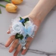thumbnail image 4 of Artificial Rose Chest Flower Wrist Corsage Accessory Set For Ceremonial Event, 4 of 17