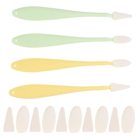 Juego de 4 esponjas de limpieza de plástico para licuadoras, licuadoras de papel, herramientas de dibujo para artistas.