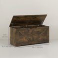 thumbnail image 3 of HOMCOM Coffre de Rangement pour Salon, Banc de Rangement, 39,4 Po L, Brun, 3 of 10
