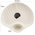 thumbnail image 5 of Walbest 1 Pc Snack Plate Shell Shaped Dessert Plate, 2 Section Snack Plate Food Grade Plastic Scratch-resistant Spit Bone Dish Kitchen Supplies, 5 of 7