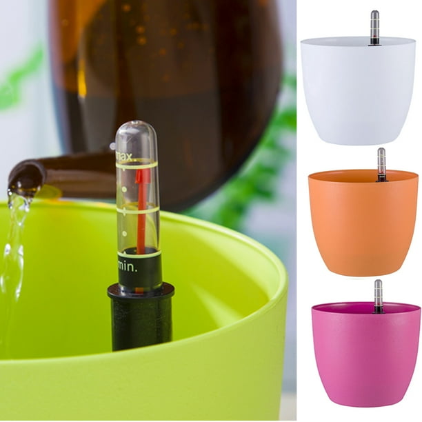 Cheer.US Self Watering Planter with Water Level Gauge Indoor Home
