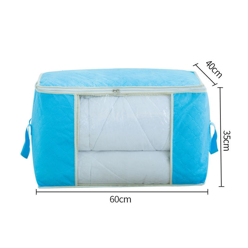 Zippered Storage Bag for Closet King Comforter Pillow Quilt Blanket