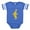 Royal Blue, variant on CafePress - Dancing Banana - Cute Infant Baby Football Bodysuit