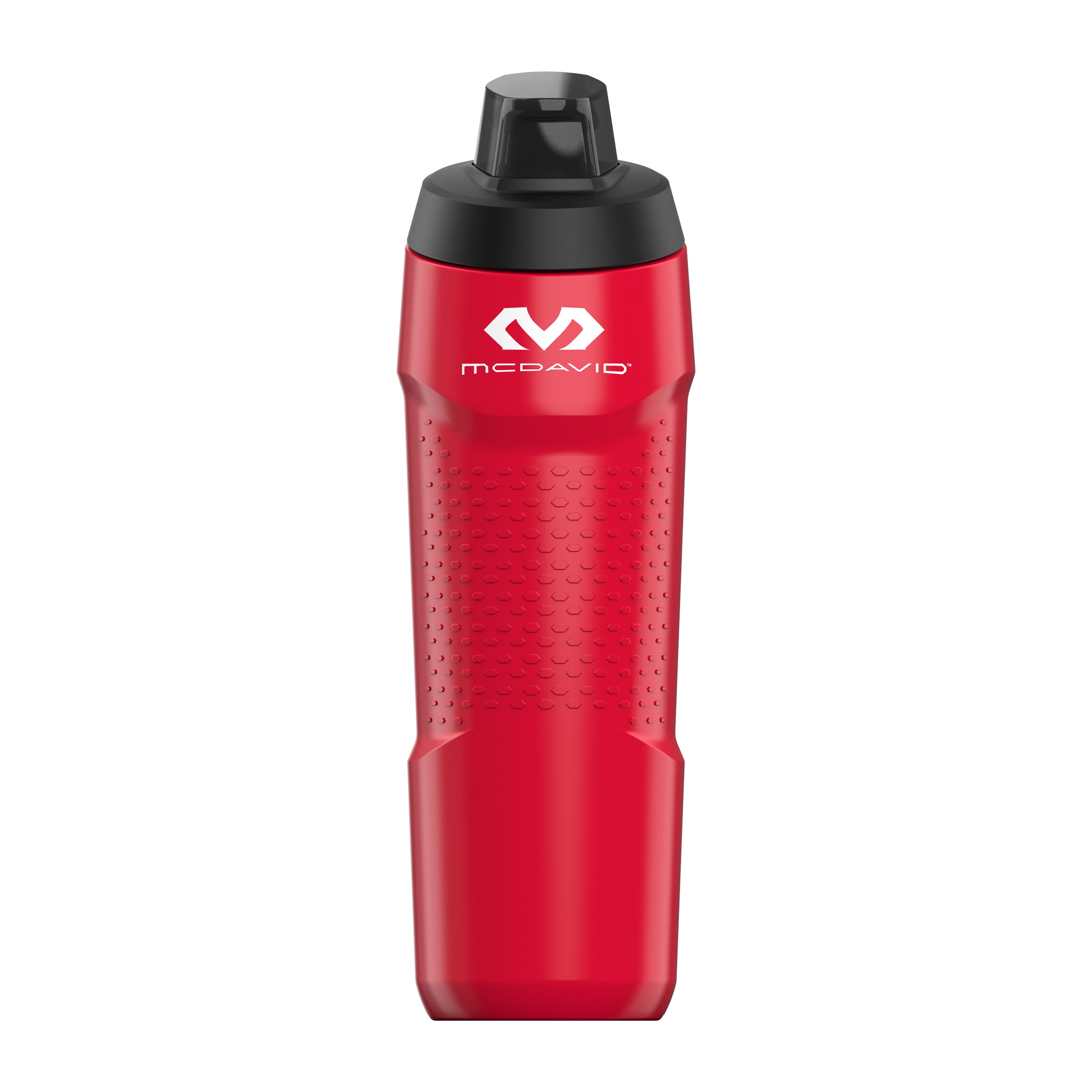 McDavid Sport Gamer 32oz / 0.95L Squeeze Water Bottle, Red/White
