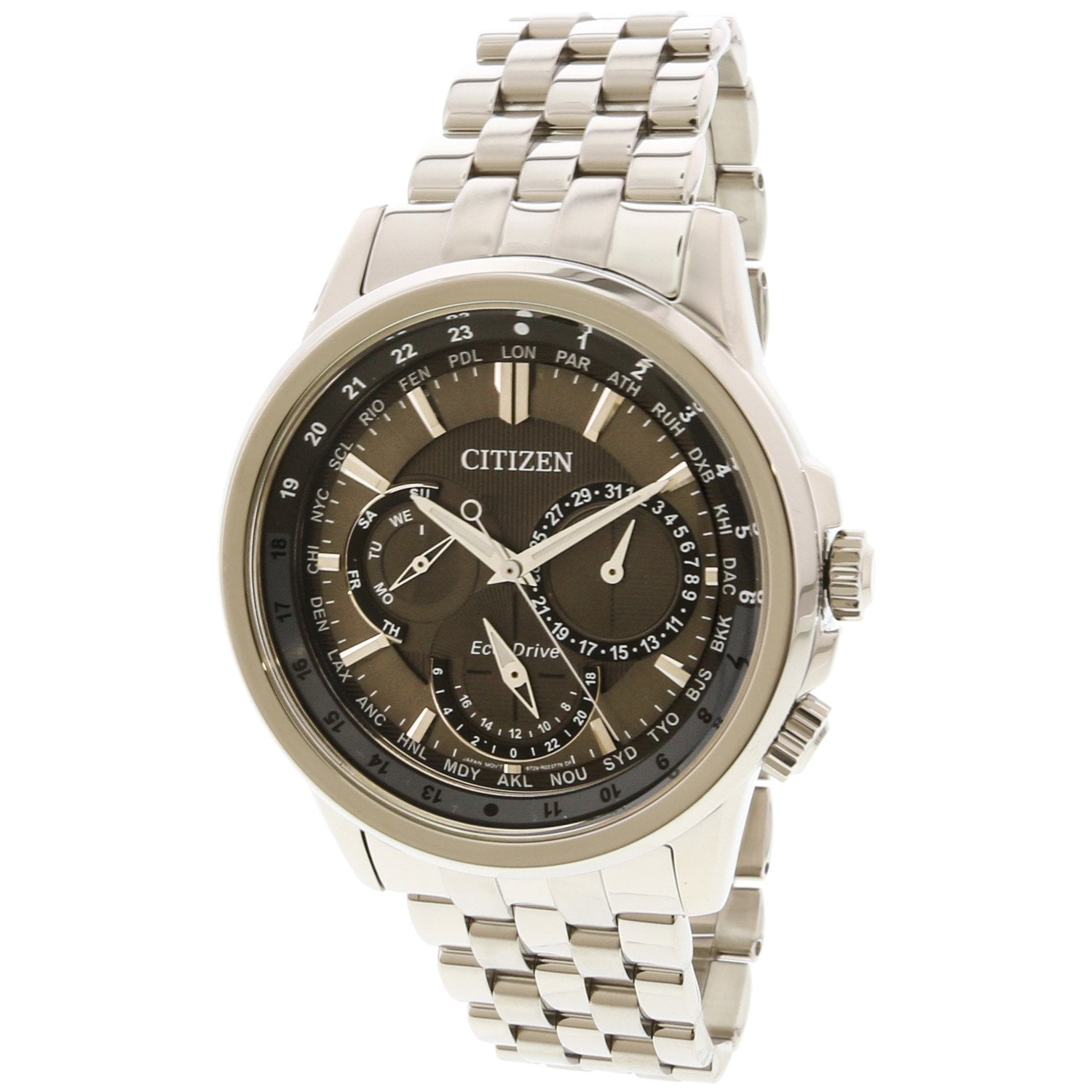 Citizen Men's EcoDrive BU202151H Silver StainlessSteel Japanese Quartz Dress Watch Walmart