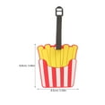 thumbnail image 2 of 2pcs French Fries Luggage Tags Women Suitcase Tags ID Identifier Luggage Tags, 2 of 7