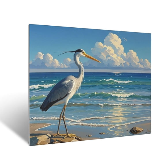 Home Decor 16 X 20 Little Egret For Living Room Bedroom Kitchen Office Canvas Decorative Picture Posters For Room Canvas Paintings