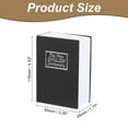 thumbnail image 2 of Caja de seguridad de libro de distracción de hierro, plástico y papel Uxcell con cerradura de llave negra 4.53" x 3.35" x 1.77", 2 of 6