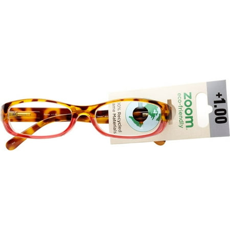 Zoom Eco Friendly Reading Glasses Tort Pink Two Tone 1.00