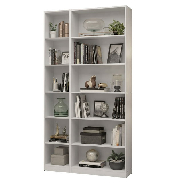 Kit Estante Librero Madesa 6908 y Organizador 6906 Blanco