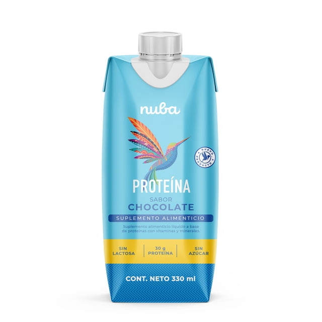Bebida Nutricional Nuba Sabor Chocolate con 30 g de proteína sin azúcar 330 ml