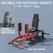 Syedee Hip Abductor Machine, Plate-Loaded Inner and Outer Thigh Machine, Hip Thrusters for Home Gym(2025 Vision)