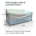 thumbnail image 3 of Budge Medium 79"W 37"Deep Blue Patio Sofa Cover, All-Seasons, 3 of 7